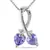 Sterling Silver Pendant Made With Cubic Zirconia