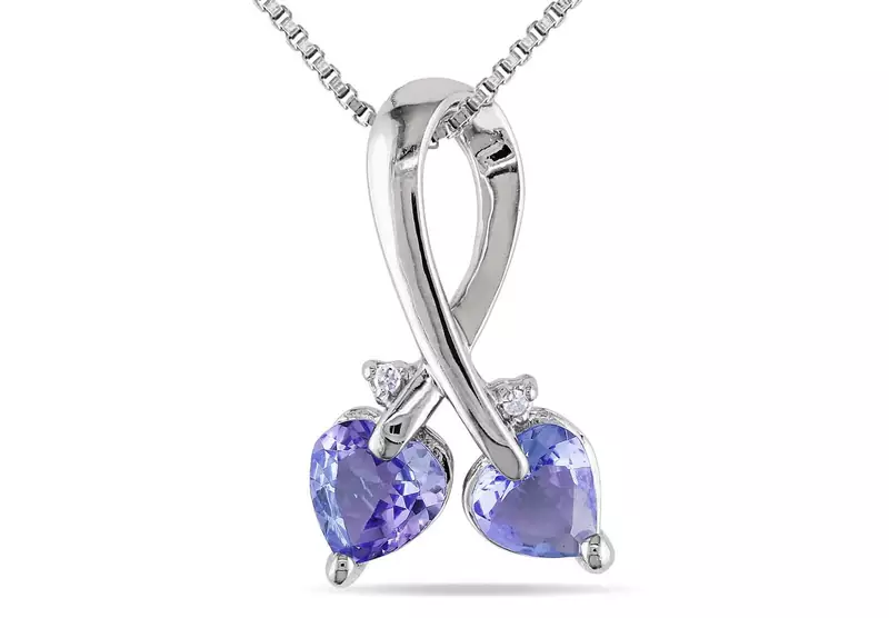 Sterling Silver Pendant Made With Cubic Zirconia