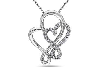 Sterling Silver Pendant Made With Cubic Zirconia 1