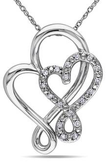 Sterling Silver Pendant Made With Cubic Zirconia