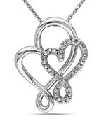 Sterling Silver Pendant Made With Cubic Zirconia