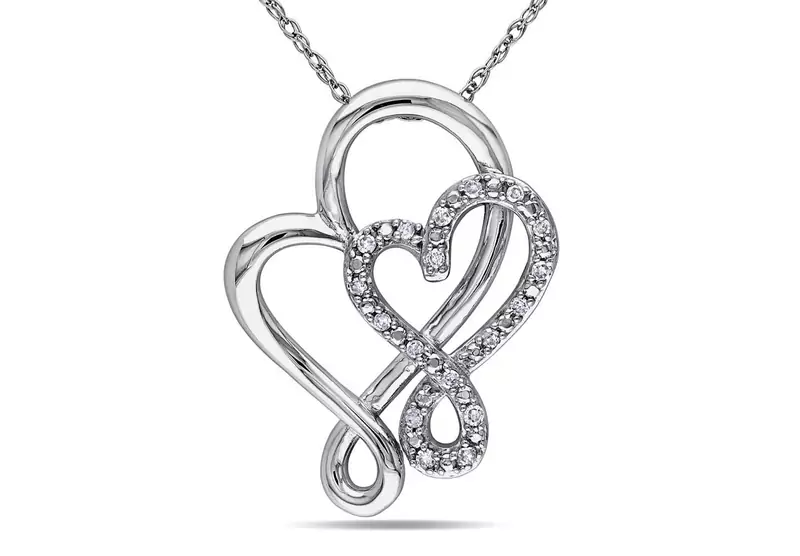 Sterling Silver Pendant Made With Cubic Zirconia