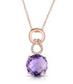 Sterling Silver Pendant Made With Cubic Zirconia