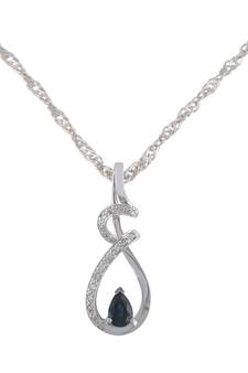 Sterling Silver Pendant Made With Cubic Zirconia