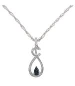 Sterling Silver Pendant Made With Cubic Zirconia