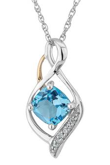 Sterling Silver Pendant Made With Cubic Zirconia
