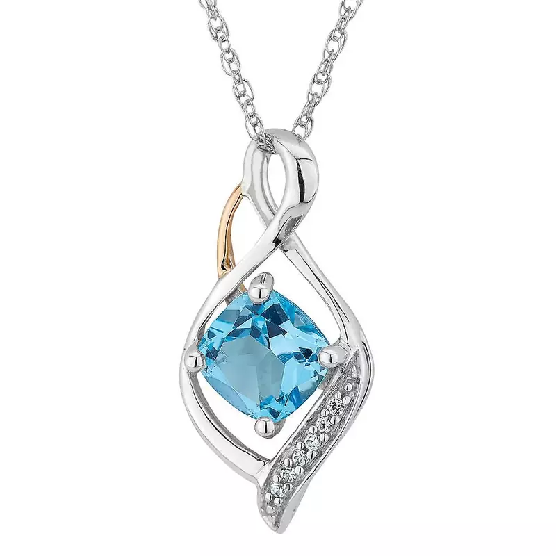 Sterling Silver Pendant Made With Cubic Zirconia