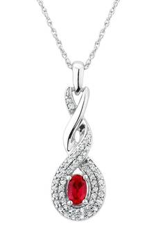 Sterling Silver Pendant Made With Cubic Zirconia