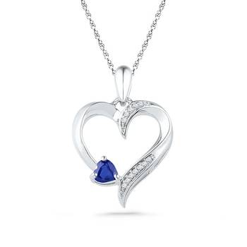 Sterling Silver Pendant Made With Cubic Zirconia 1