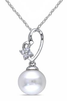 Sterling Silver Pendant Made With Cubic Zirconia