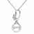 Sterling Silver Pendant Made With Cubic Zirconia