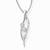 Sterling Silver Pendant Made With Cubic Zirconia