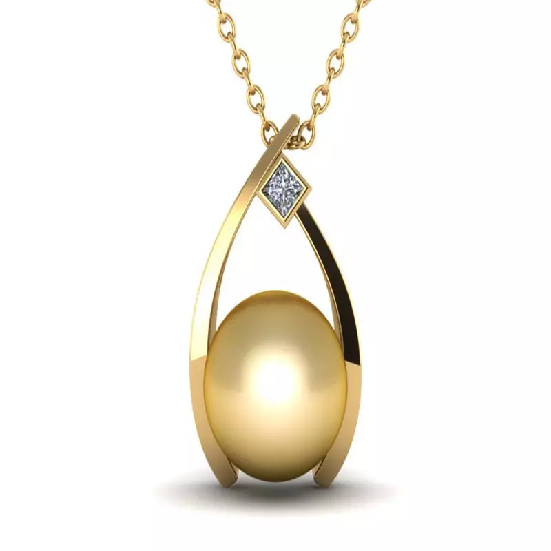 Sterling Silver Pendant Made With Cubic Zirconia