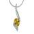 Sterling Silver Pendant Made With Cubic Zirconia