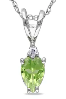 Sterling Silver Pendant Made With Cubic Zirconia