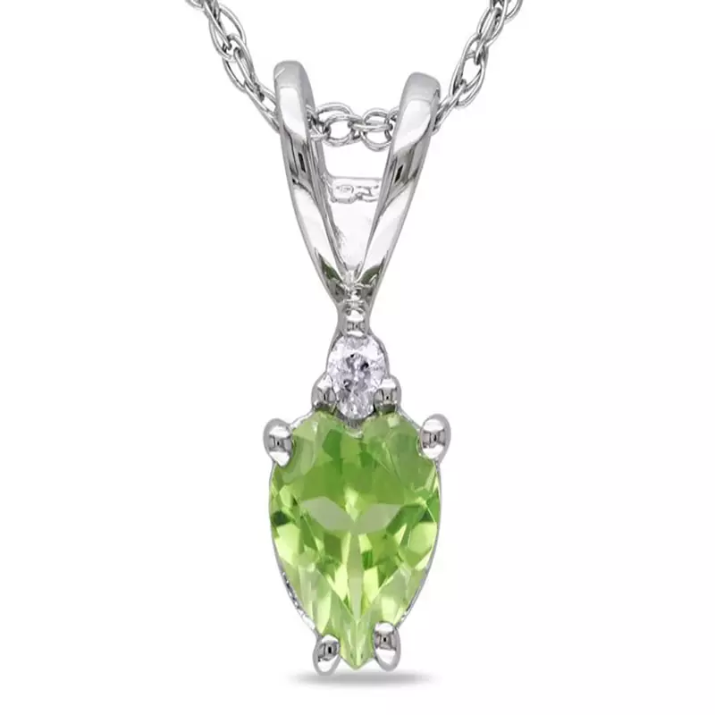 Sterling Silver Pendant Made With Cubic Zirconia