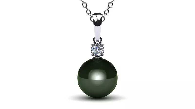 Sterling Silver Pendant Made With Cubic Zirconia