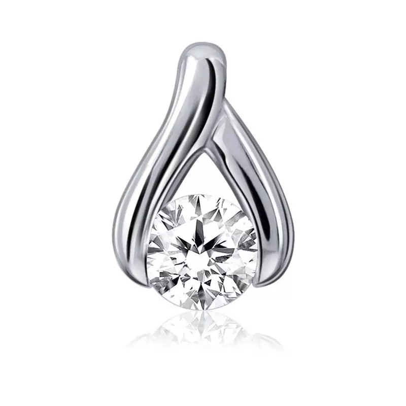 Sterling Silver Pendant Made With Cubic Zirconia
