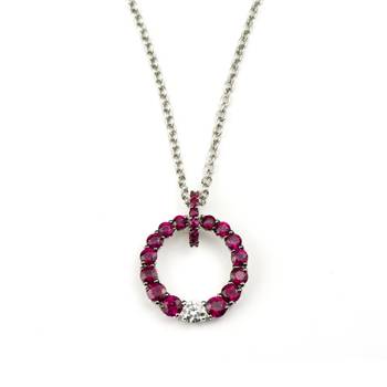 Sterling Silver Pendant Made With Cubic Zirconia 1