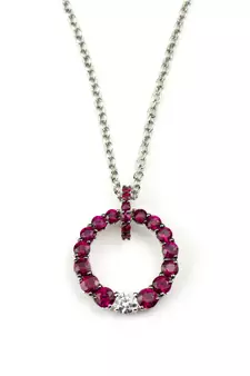 Sterling Silver Pendant Made With Cubic Zirconia