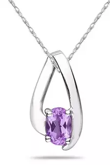 Sterling Silver Pendant Made With Cubic Zirconia