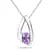 Sterling Silver Pendant Made With Cubic Zirconia