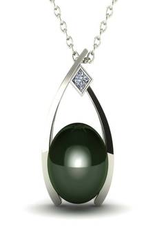 Sterling Silver Pendant Made With Cubic Zirconia