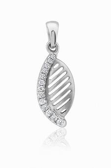 Sterling Silver Pendant Made With Cubic Zirconia