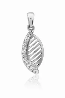 Sterling Silver Pendant Made With Cubic Zirconia