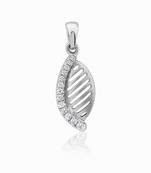 Sterling Silver Pendant Made With Cubic Zirconia