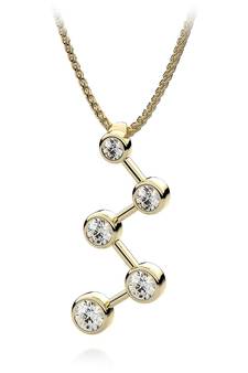 Sterling Silver Pendant Made With Cubic Zirconia