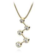 Sterling Silver Pendant Made With Cubic Zirconia