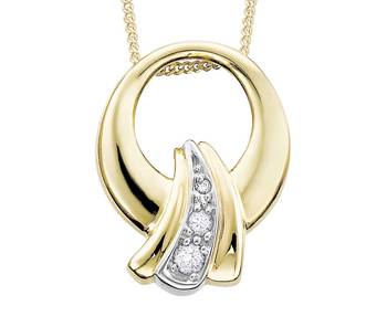 Sterling Silver Pendant Made With Cubic Zirconia 1