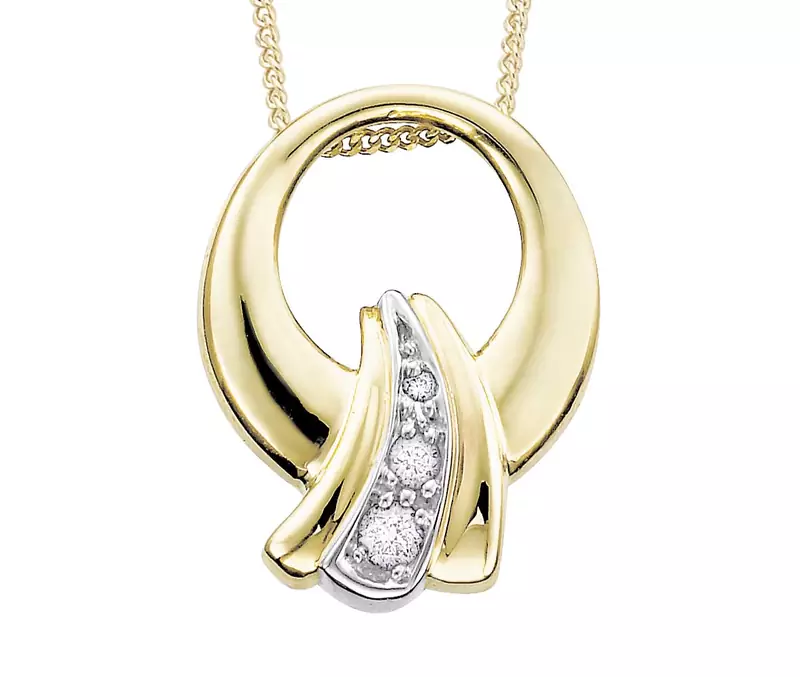 Sterling Silver Pendant Made With Cubic Zirconia