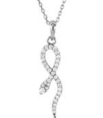 Sterling Silver Pendant Made With Cubic Zirconia