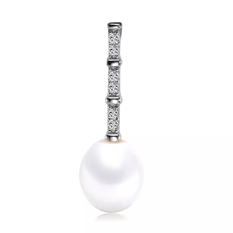 Sterling Silver Pendant Made With Cubic Zirconia