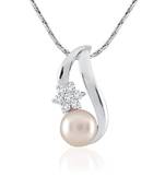 Sterling Silver Pendant Made With Cubic Zirconia