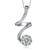 Sterling Silver Pendant Made With Cubic Zirconia
