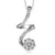 Sterling Silver Pendant Made With Cubic Zirconia