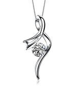 Sterling Silver Pendant Made With Cubic Zirconia
