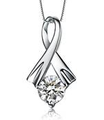 Sterling Silver Pendant Made With Cubic Zirconia