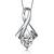 Sterling Silver Pendant Made With Cubic Zirconia