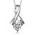 Sterling Silver Pendant Made With Cubic Zirconia