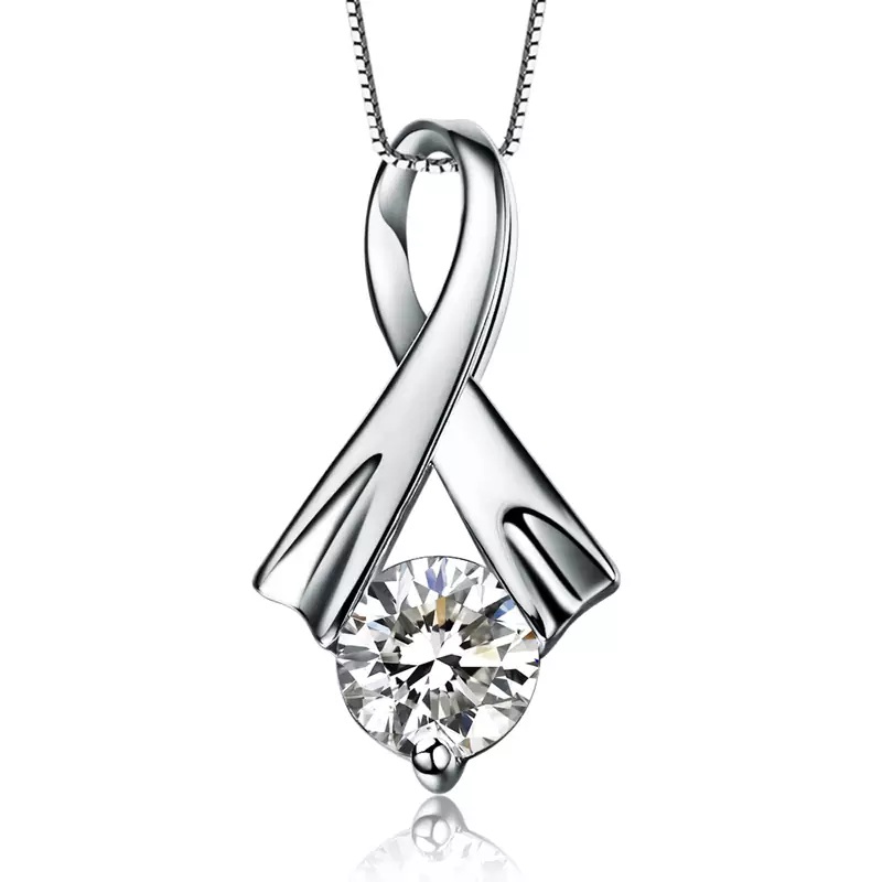 Sterling Silver Pendant Made With Cubic Zirconia