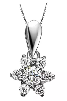 Sterling Silver Pendant Made With Cubic Zirconia