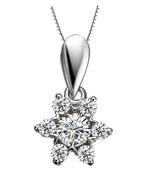 Sterling Silver Pendant Made With Cubic Zirconia
