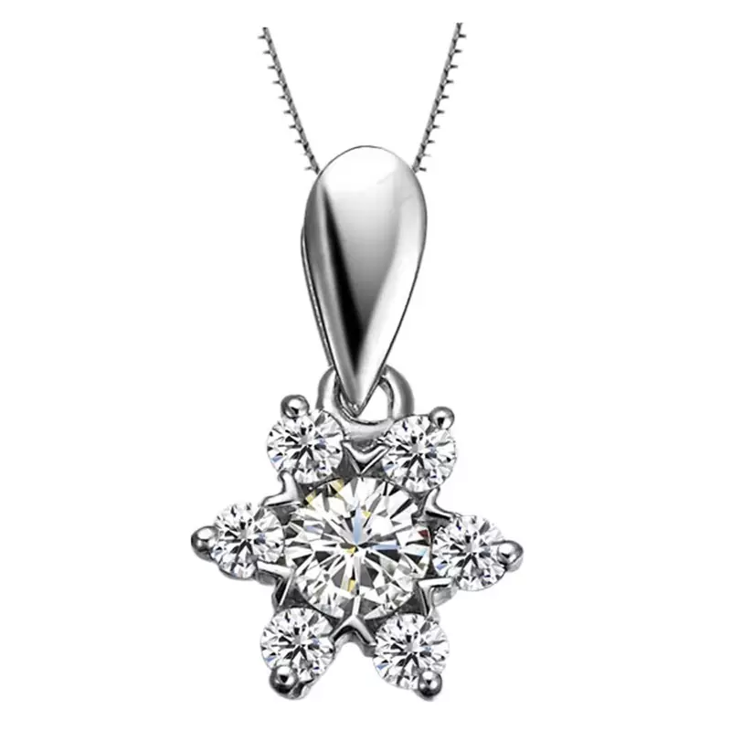 Sterling Silver Pendant Made With Cubic Zirconia