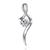 Sterling Silver Pendant Made With Cubic Zirconia