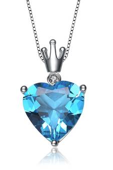 Sterling Silver Pendant Made With Cubic Zirconia