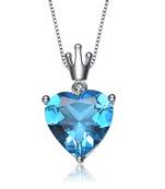 Sterling Silver Pendant Made With Cubic Zirconia